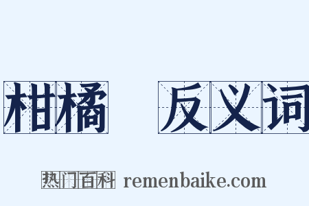 柑橘類反义词是什么意思的图片